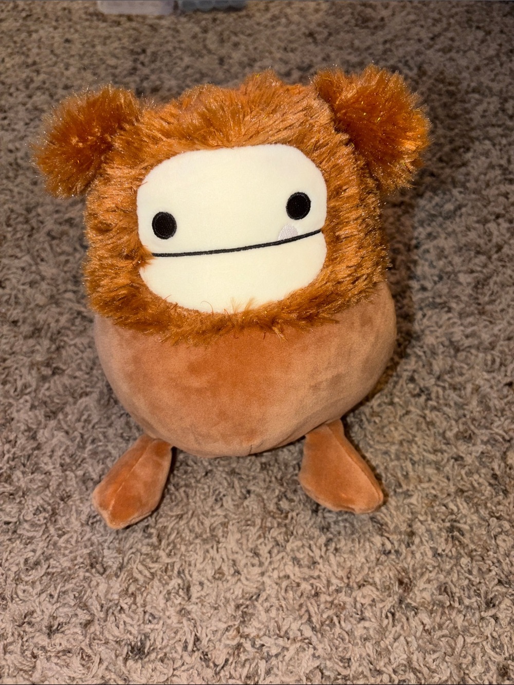 Squishmallows Kellytoy Benny the Brown Bigfoot Big Foot NWOT
